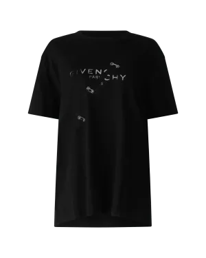 Pin Detail Short Sleeve T-Shirt