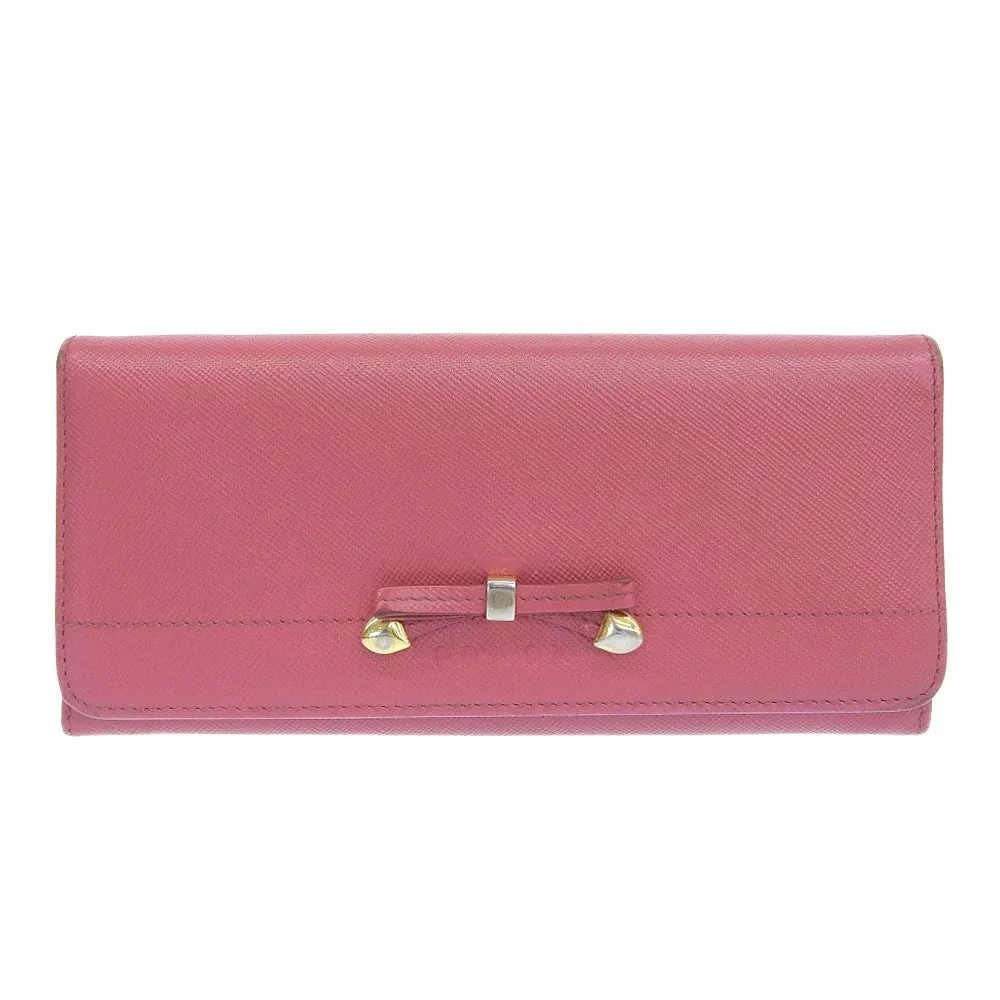 Prada Ribbon Pink Leather Accessories