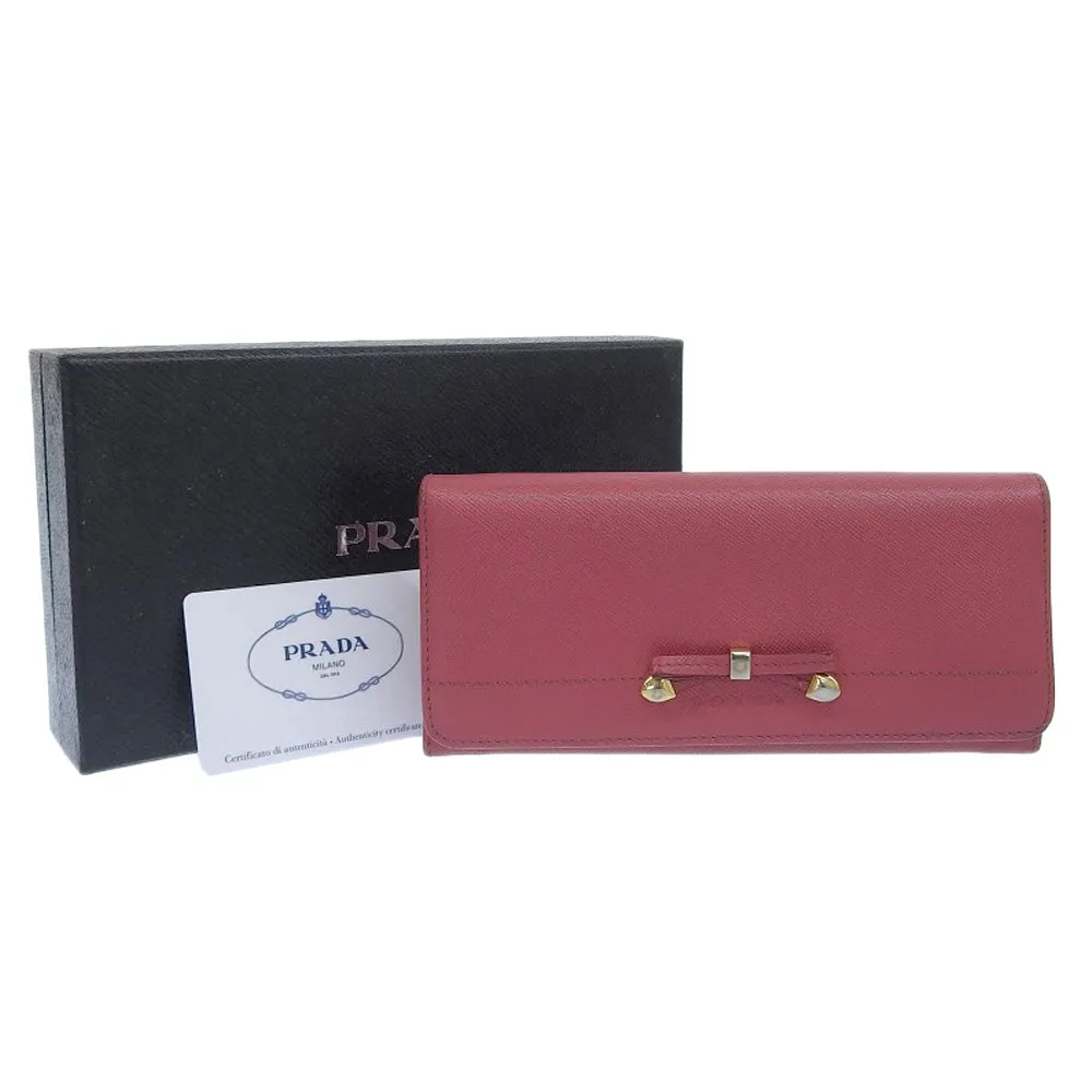 Prada Ribbon Pink Leather Accessories