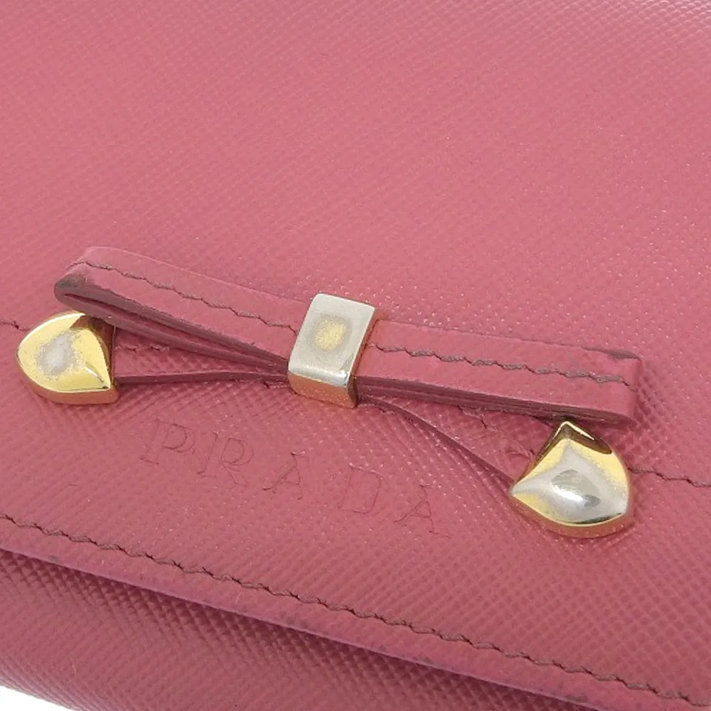 Prada Ribbon Pink Leather Accessories