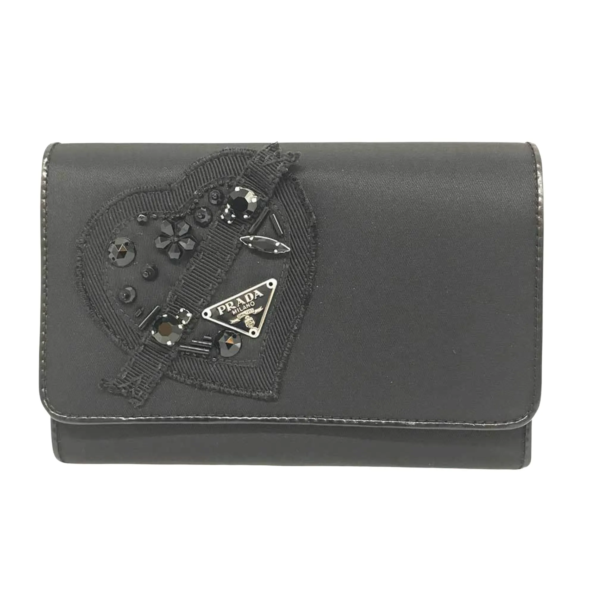 Prada Saffiano Black Canvas Accessories