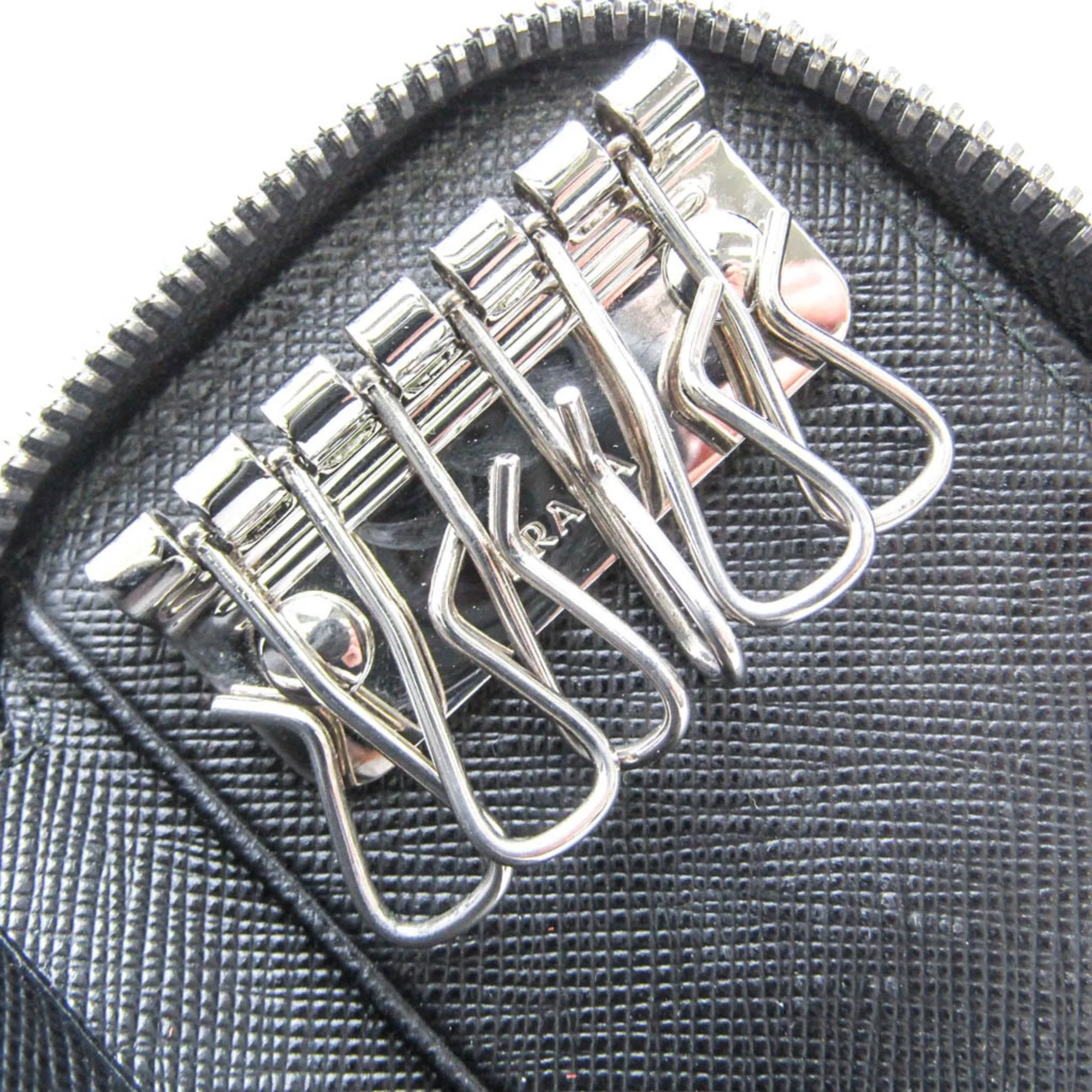 Prada Saffiano Black Leather Accessories