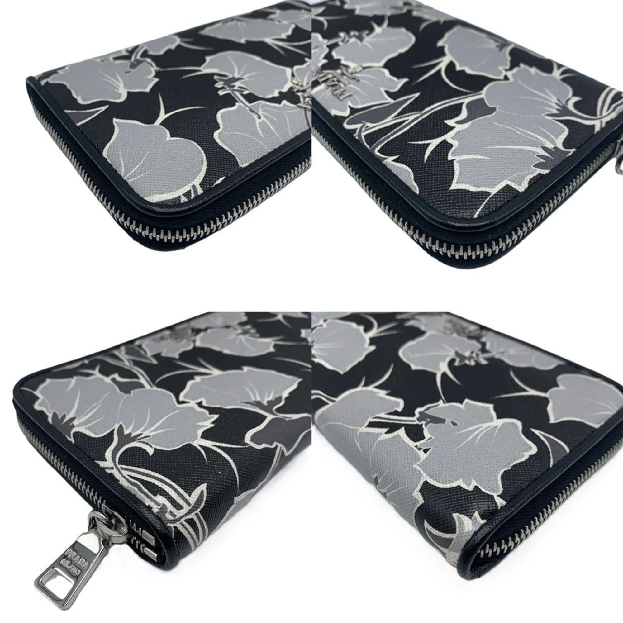 Prada Saffiano Black Leather Accessories