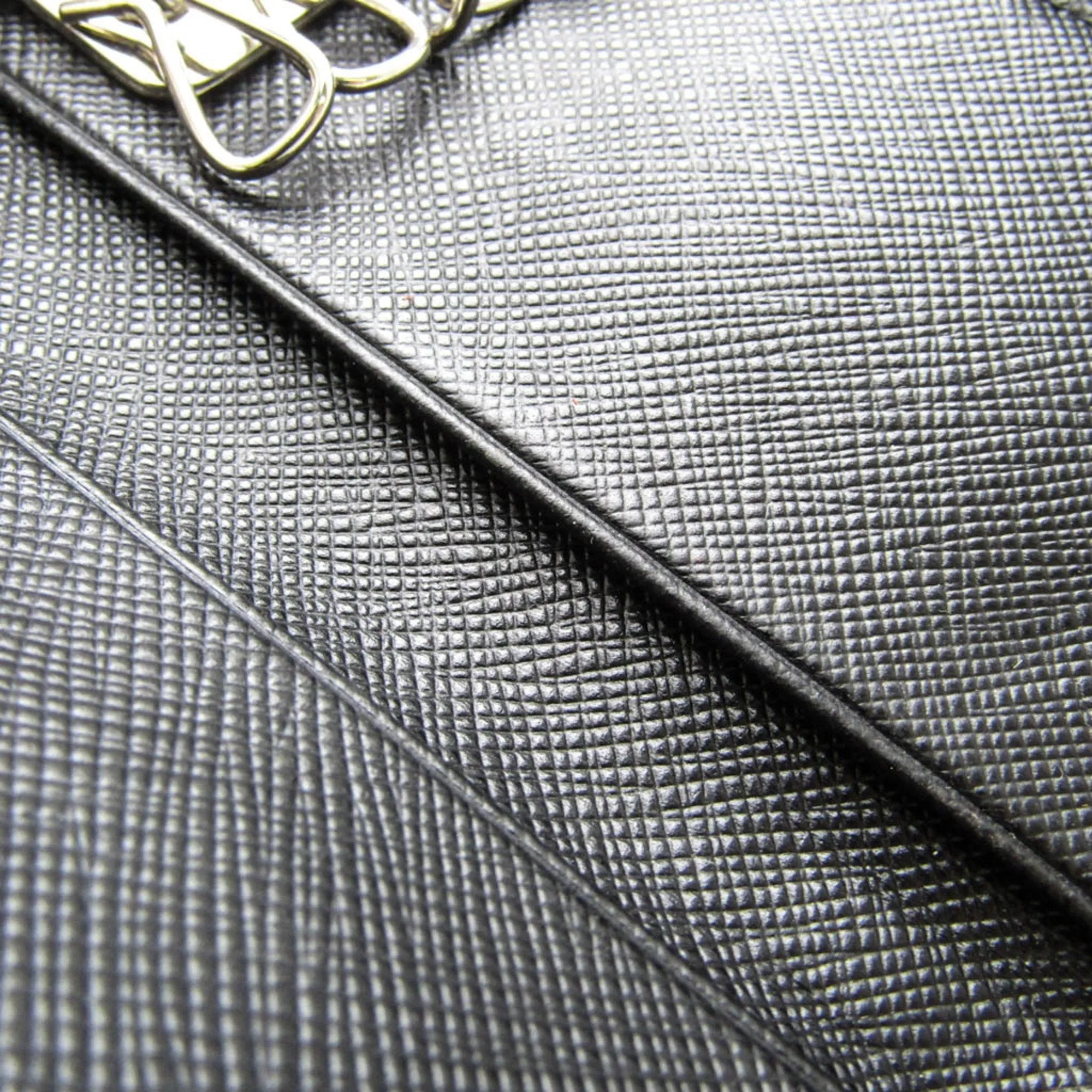 Prada Saffiano Black Leather Accessories