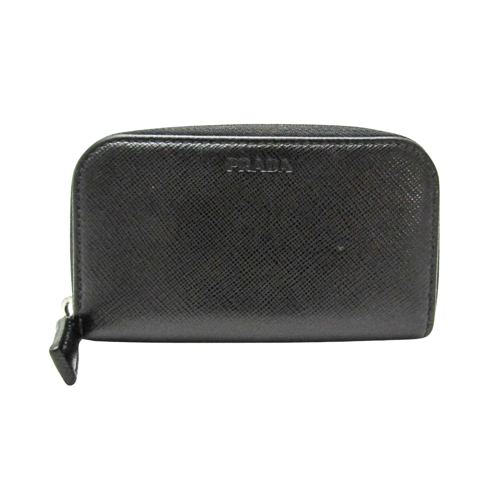 Prada Saffiano Black Leather Accessories