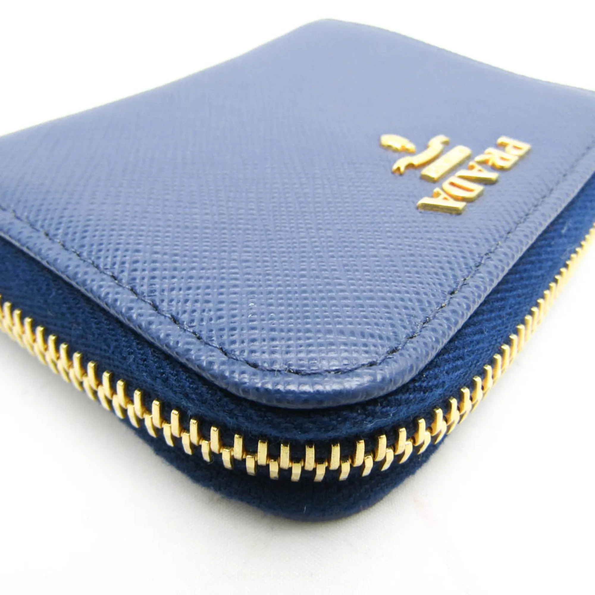 Prada Saffiano Blue Leather Accessories