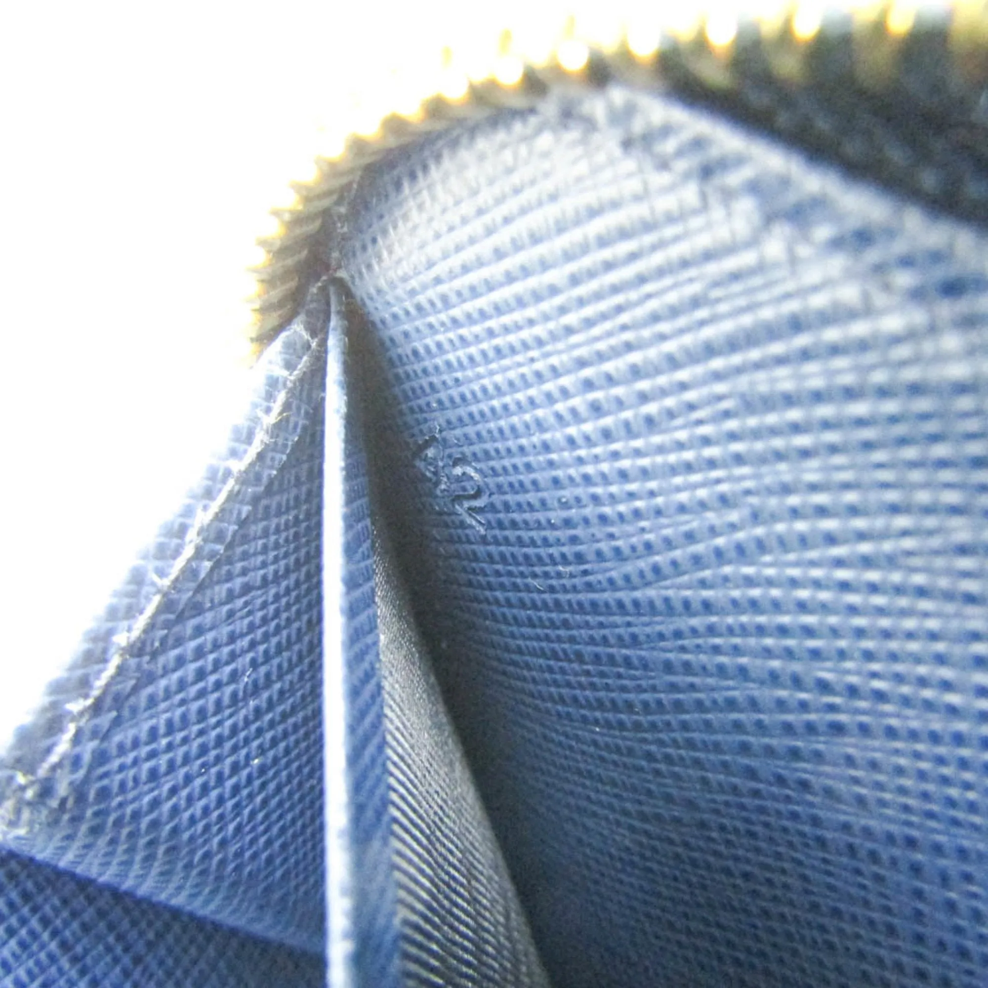 Prada Saffiano Blue Leather Accessories