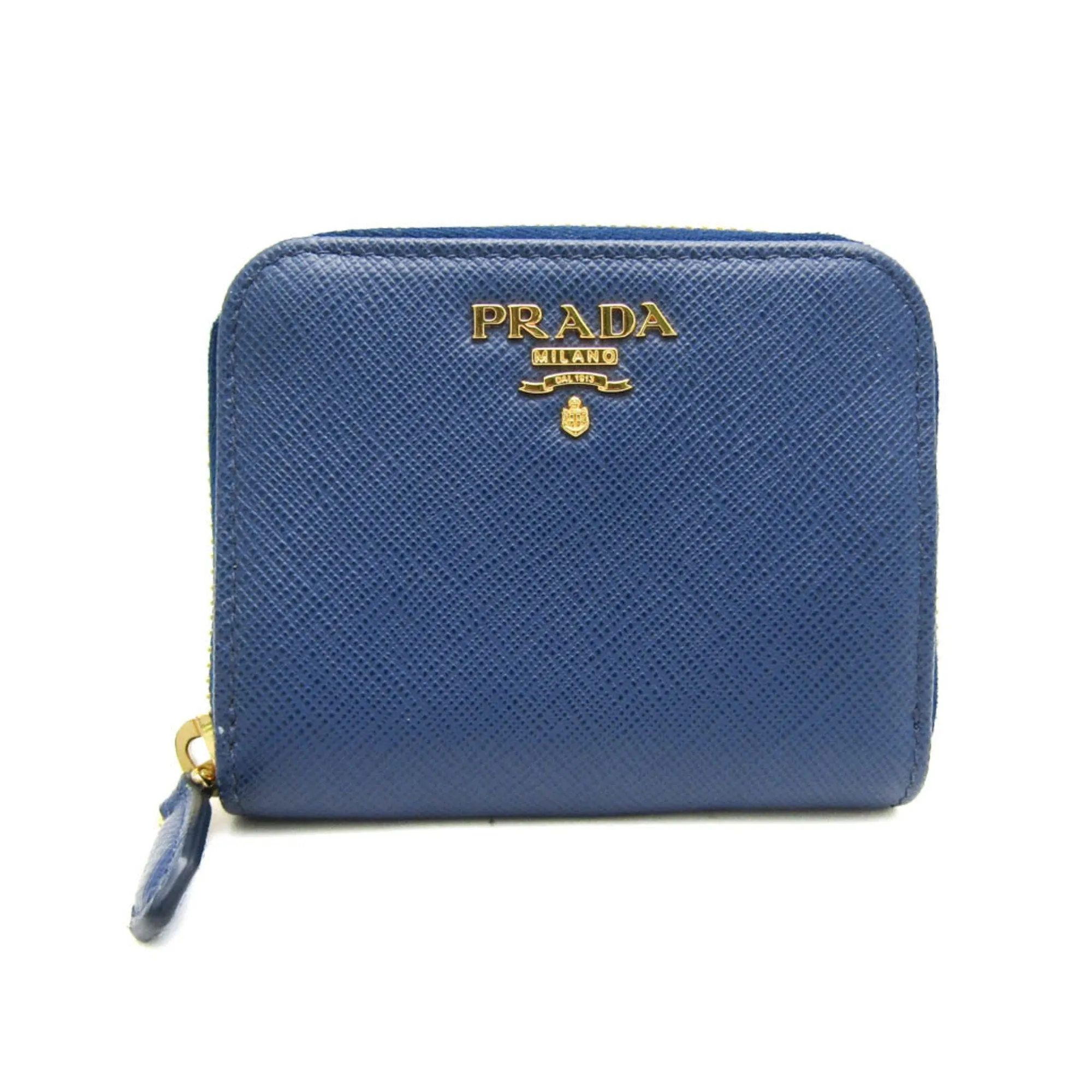 Prada Saffiano Blue Leather Accessories