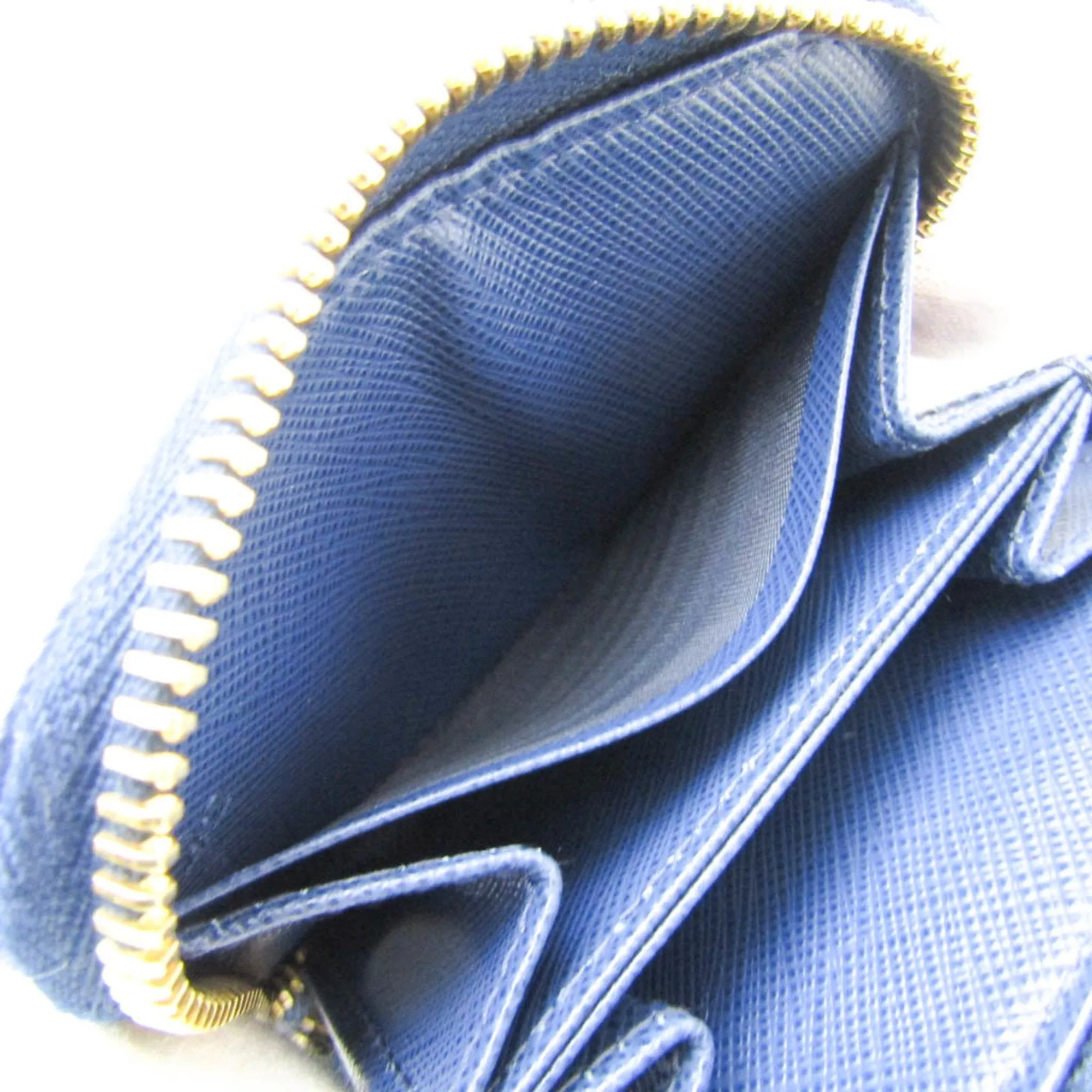 Prada Saffiano Blue Leather Accessories