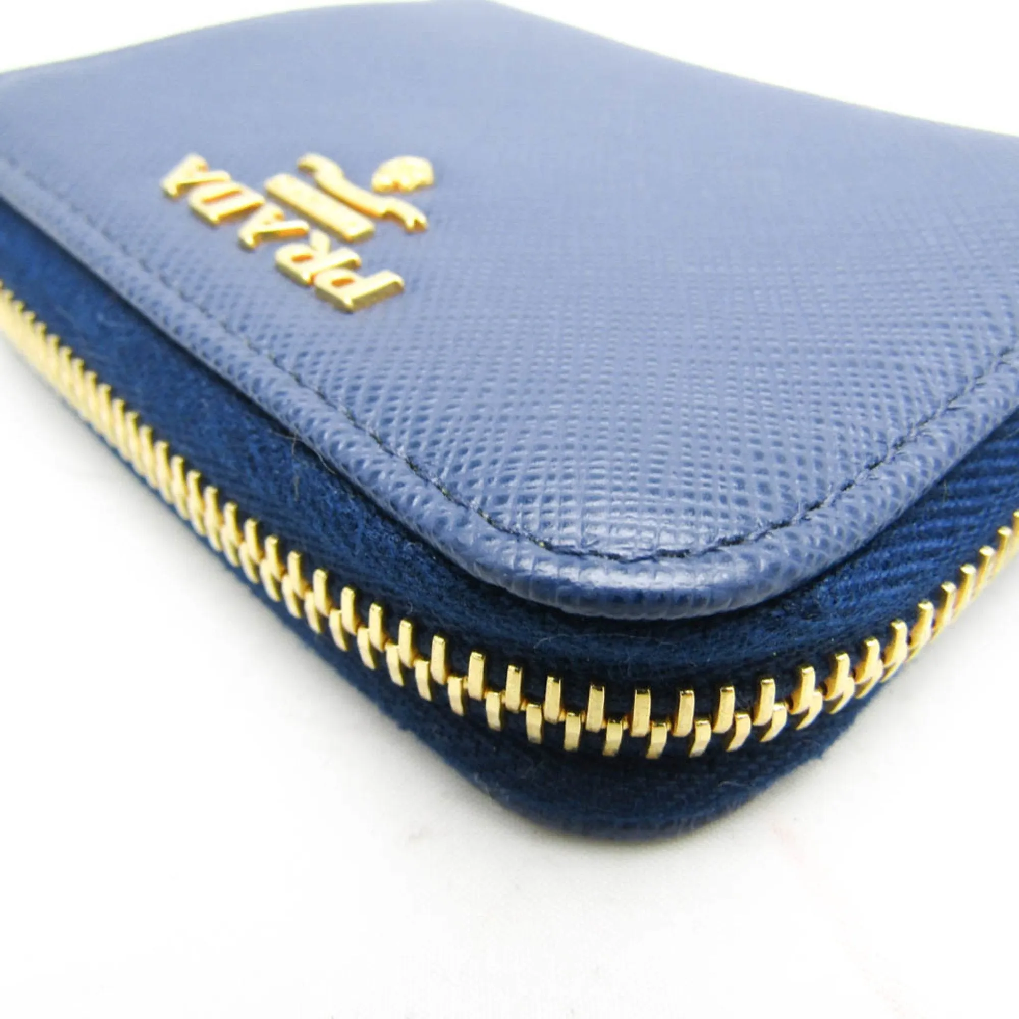 Prada Saffiano Blue Leather Accessories