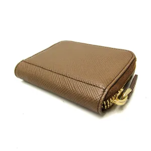 Prada Saffiano Brown Leather Accessories