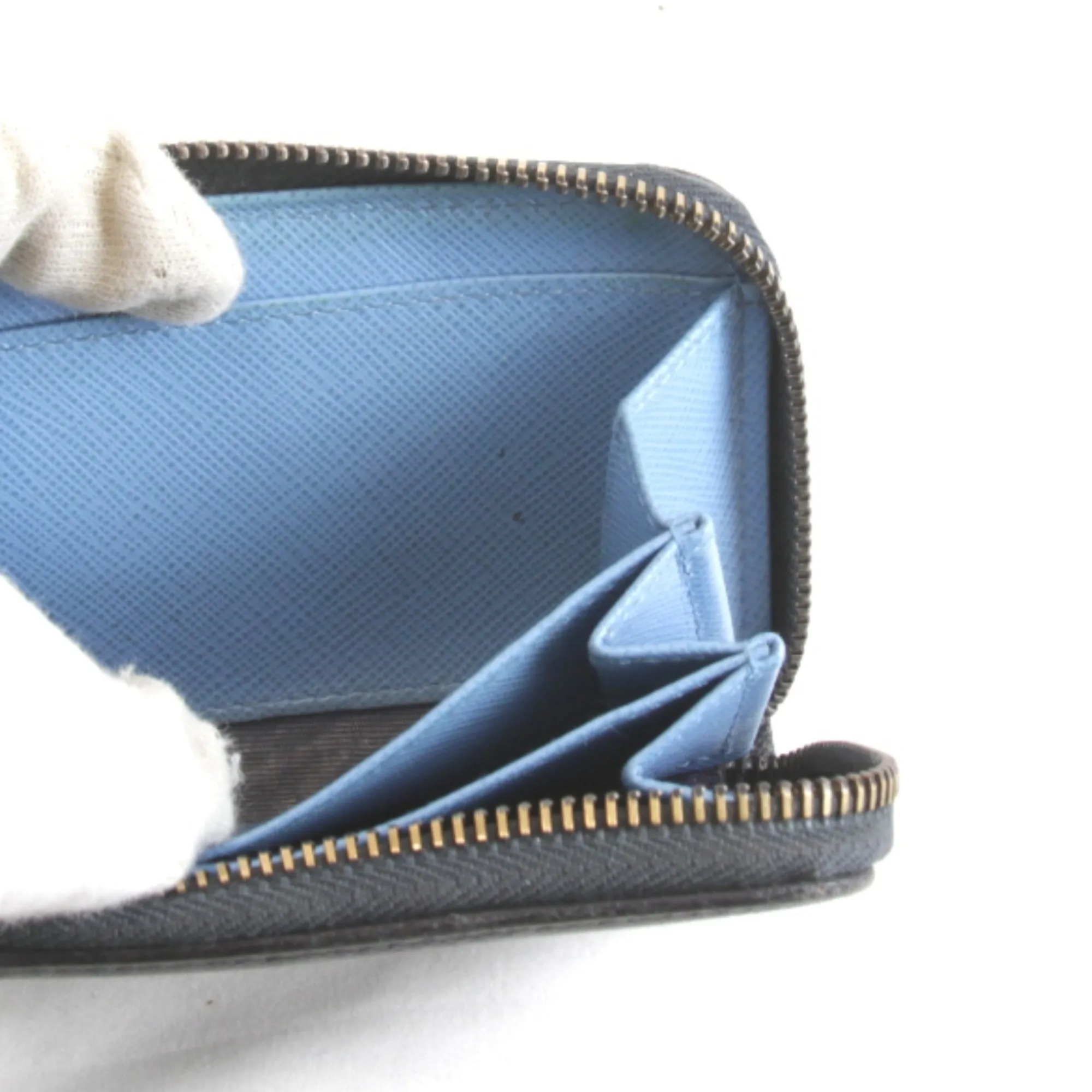 Prada Saffiano Navy Canvas Accessories