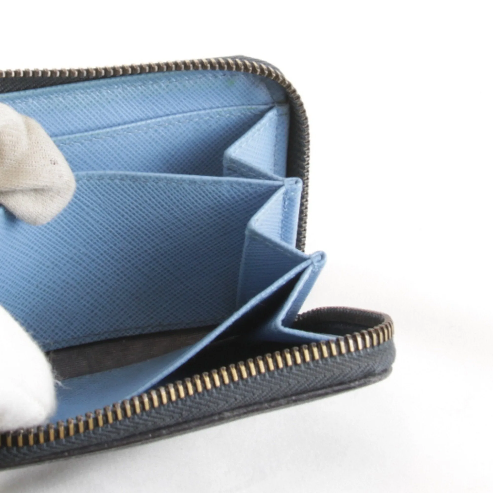 Prada Saffiano Navy Canvas Accessories