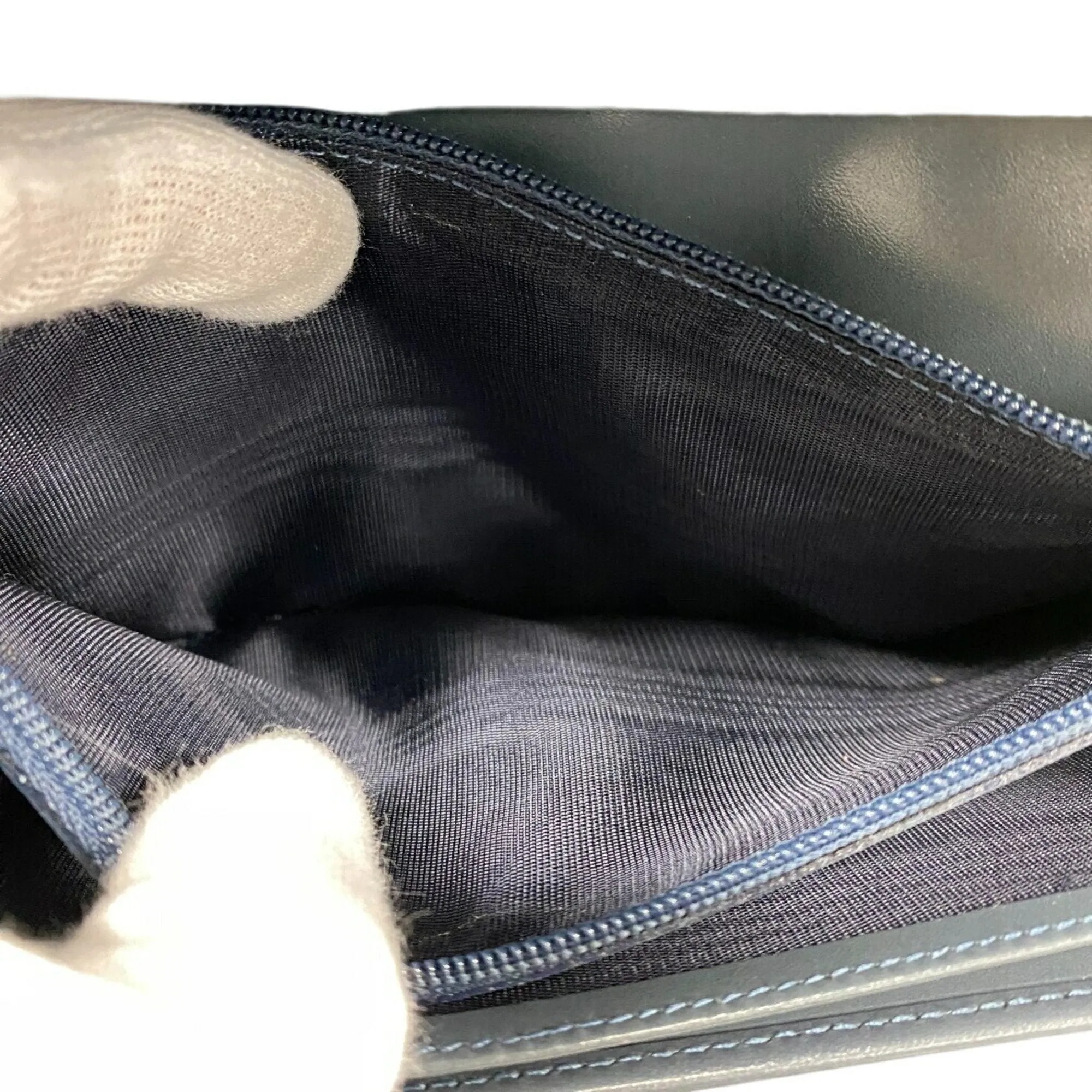 Prada Vitello Blue Leather Accessories