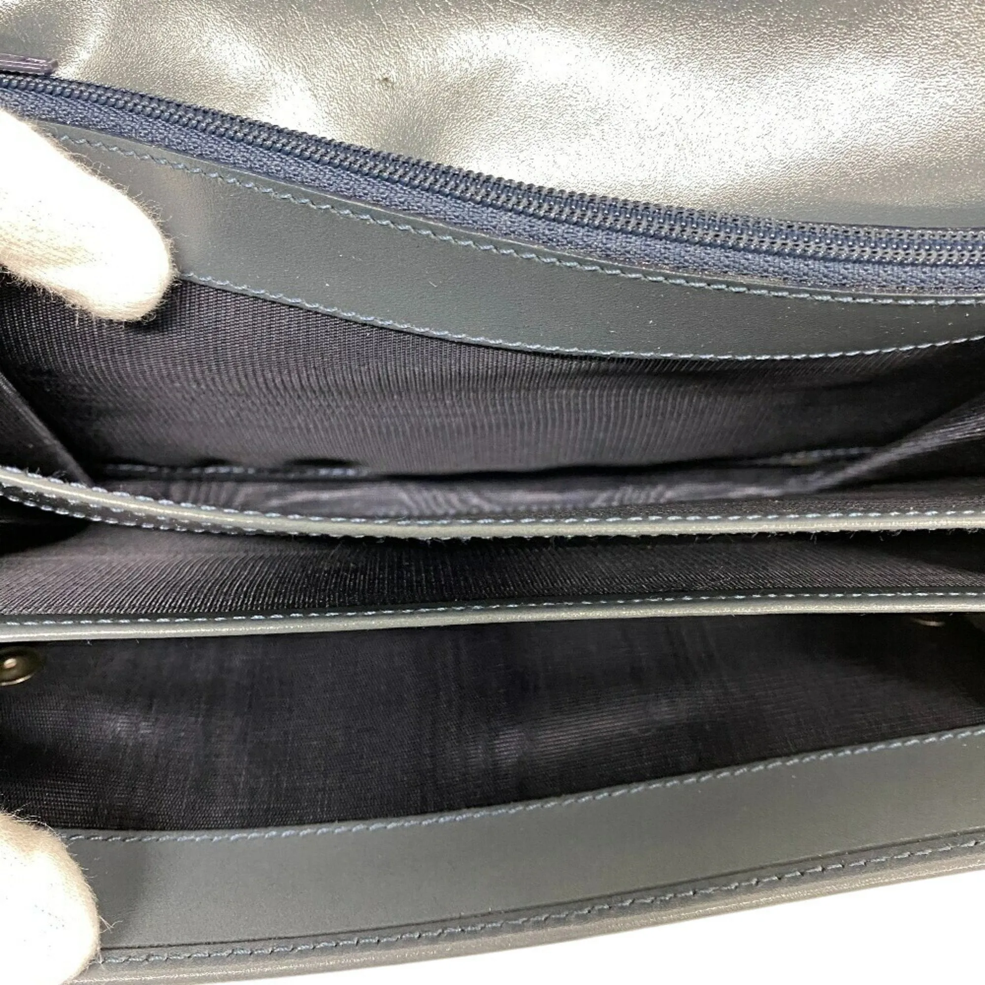 Prada Vitello Blue Leather Accessories