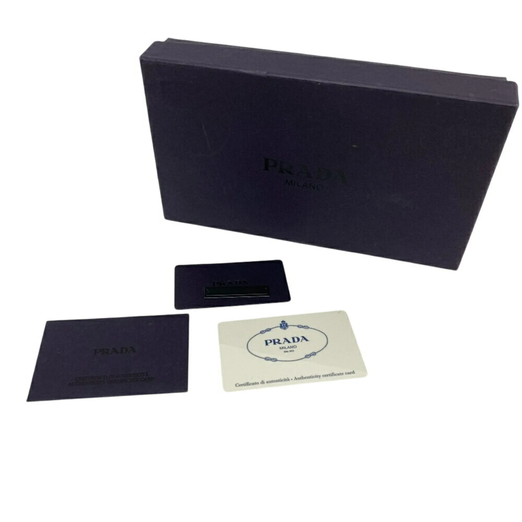 Prada Vitello Blue Leather Accessories