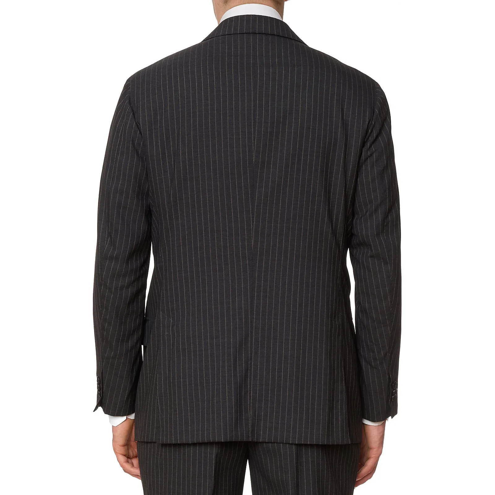 SARTORIA CIARDI Bespoke Handmade Gray Pinstripe Wool Suits EU 50 NEW US 40