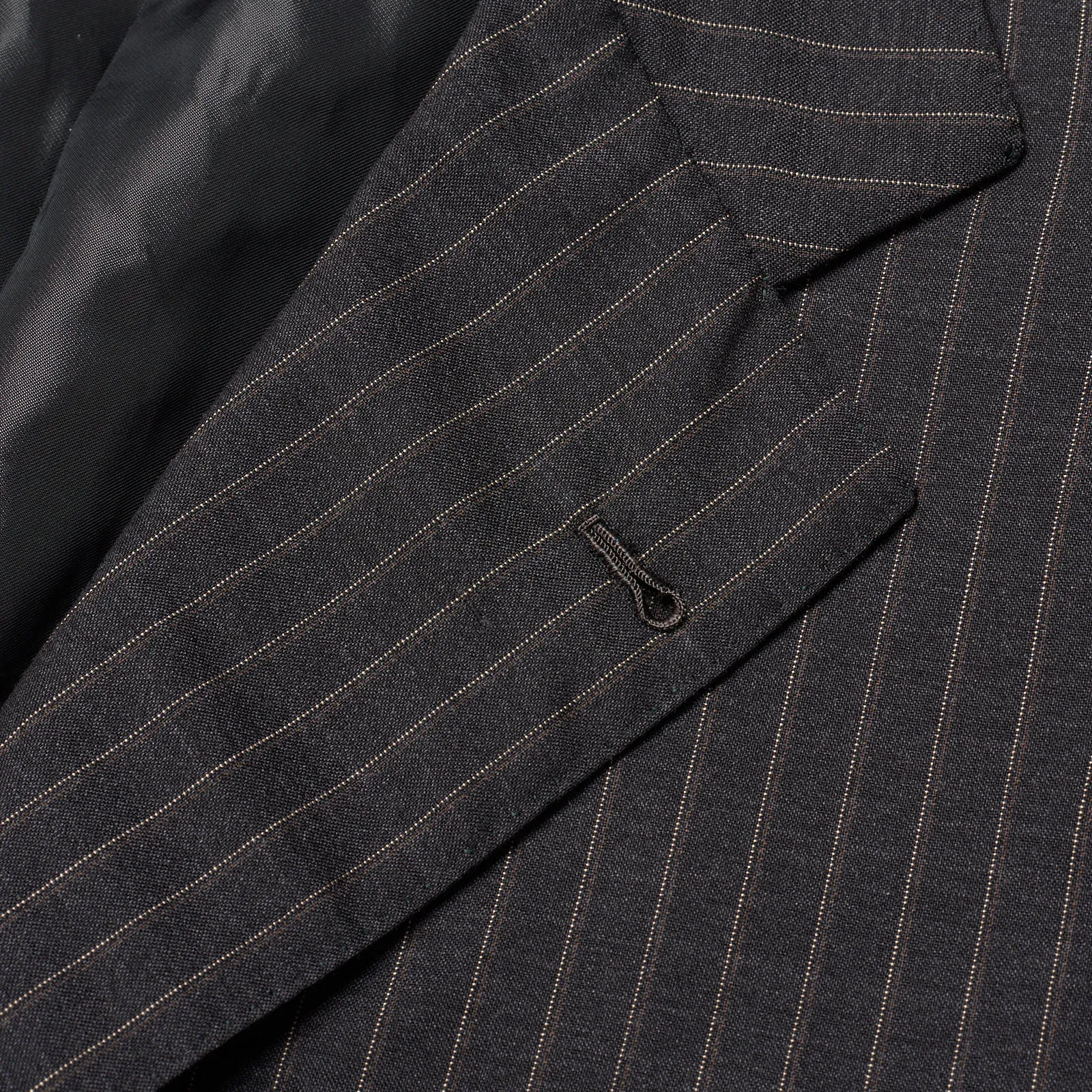 SARTORIA CIARDI Bespoke Handmade Gray Pinstripe Wool Suits EU 50 NEW US 40