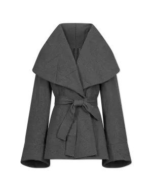 Shawl Collar Peplum Jacket
