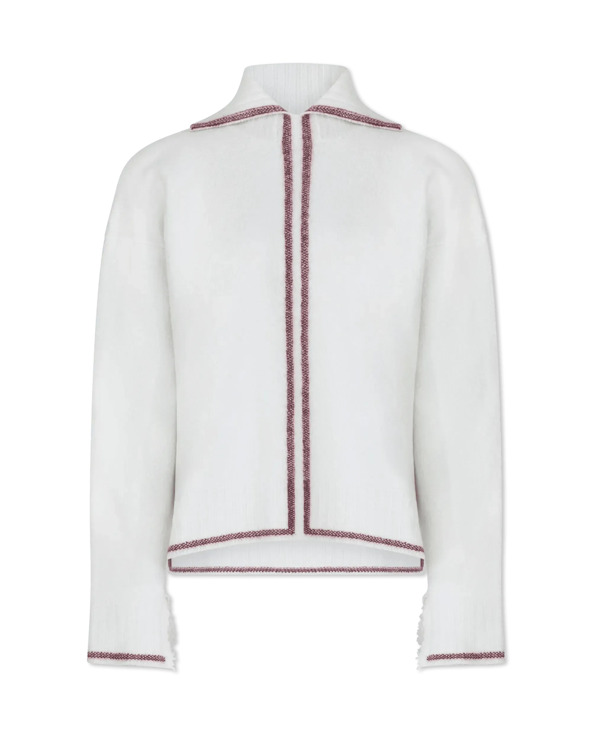 V-Neck Collar Long Sleeve Sweater