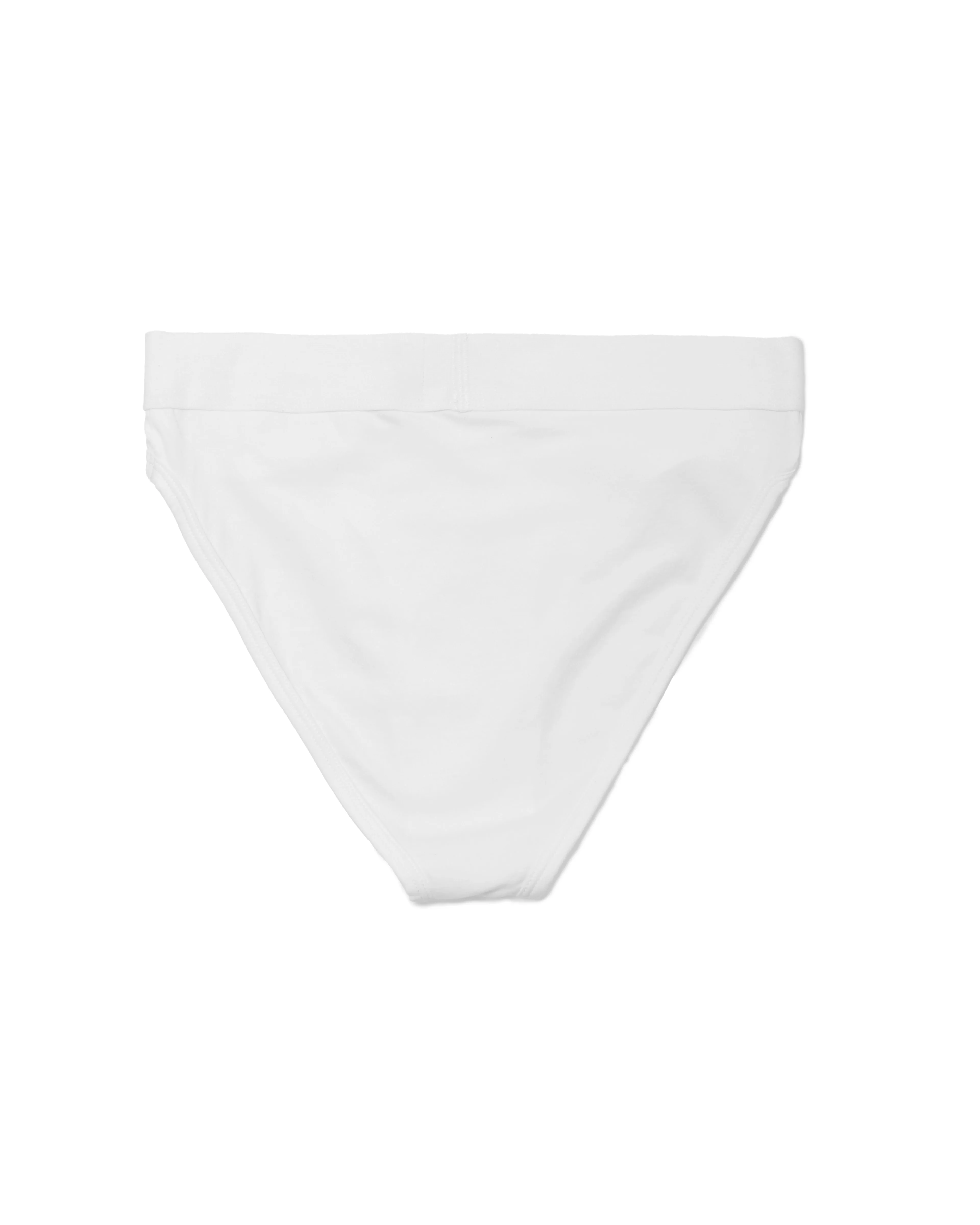 WOMEN'S HIGH WAISTED BRIEF - WHITE